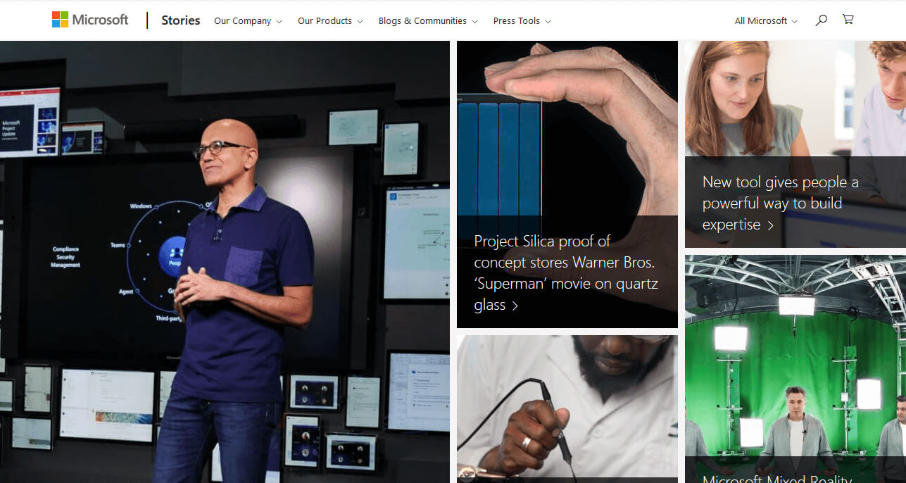 Microsoft News WordPress website
