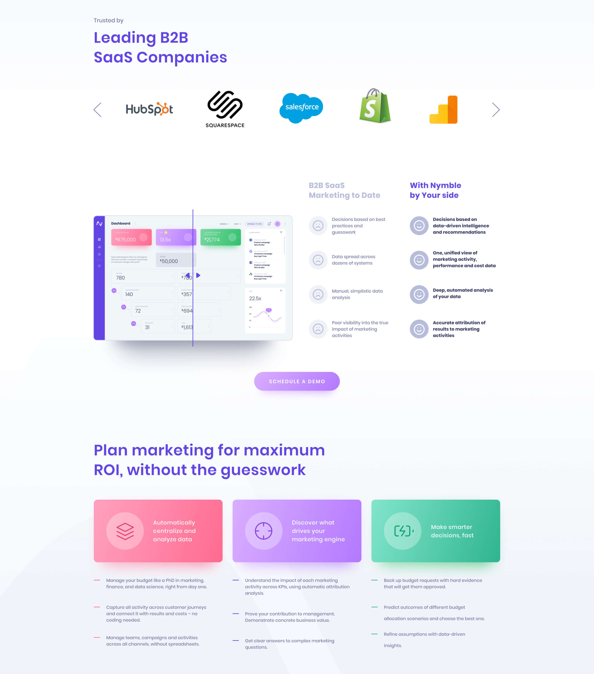 Nymble Website Main page