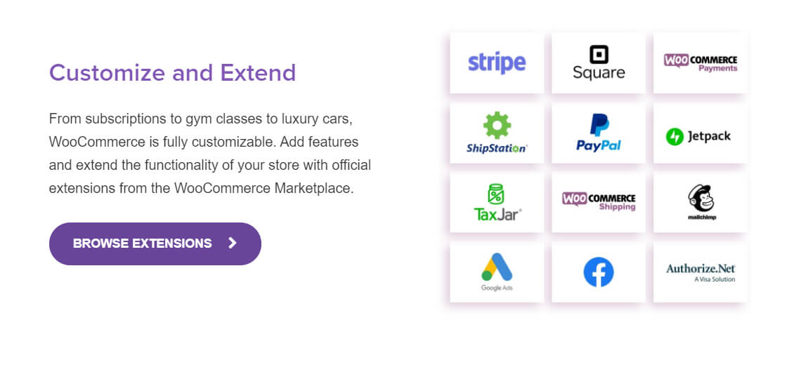 Woocommerce wordpress plugin extensions