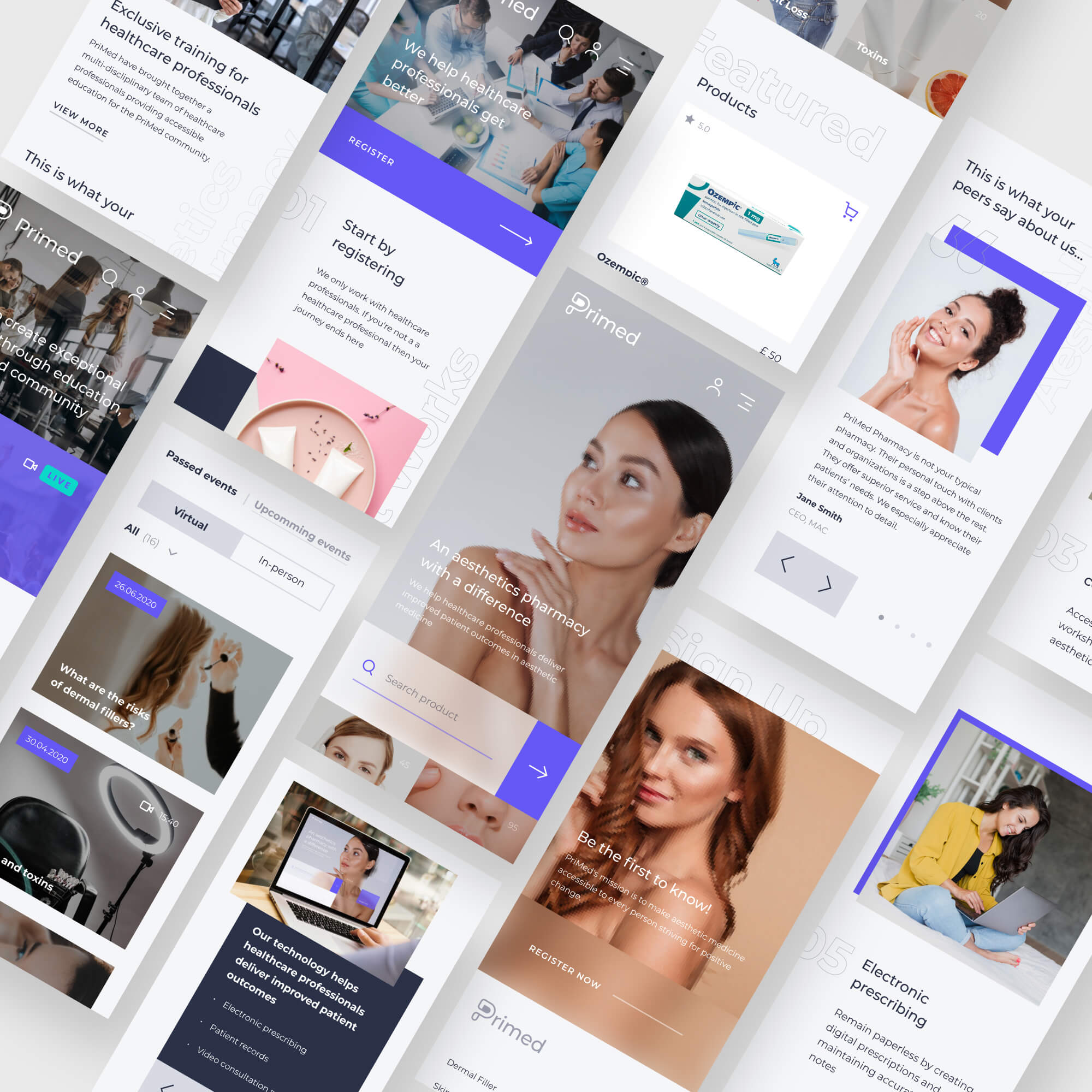 Primed pharmacy mobile app design