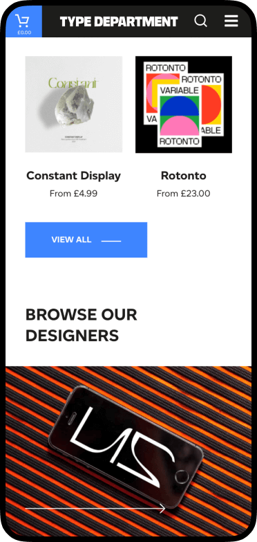 Type Department passionates