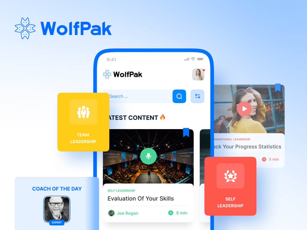 WolfPak app UIUX design cover