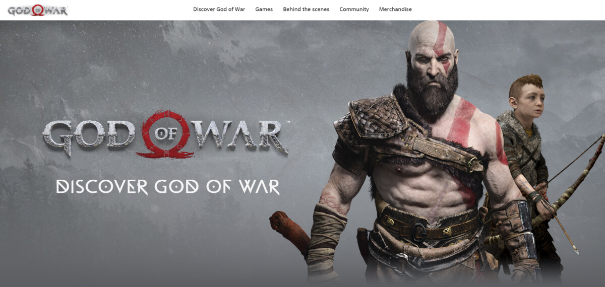 God of War website