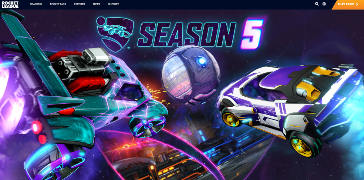 Rocket League website