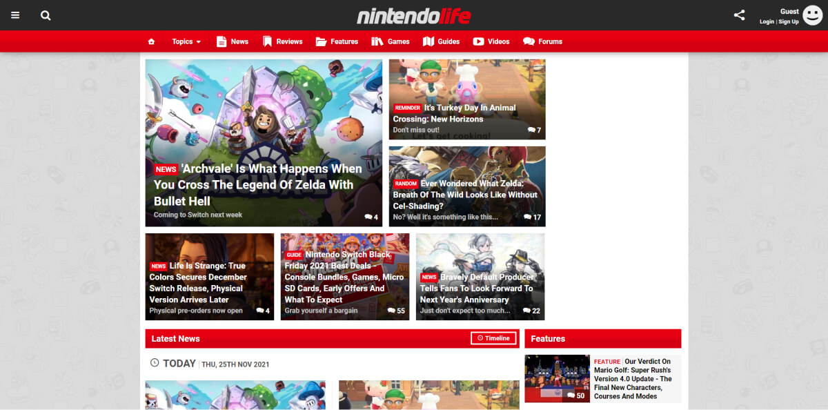 Nintendo Life website