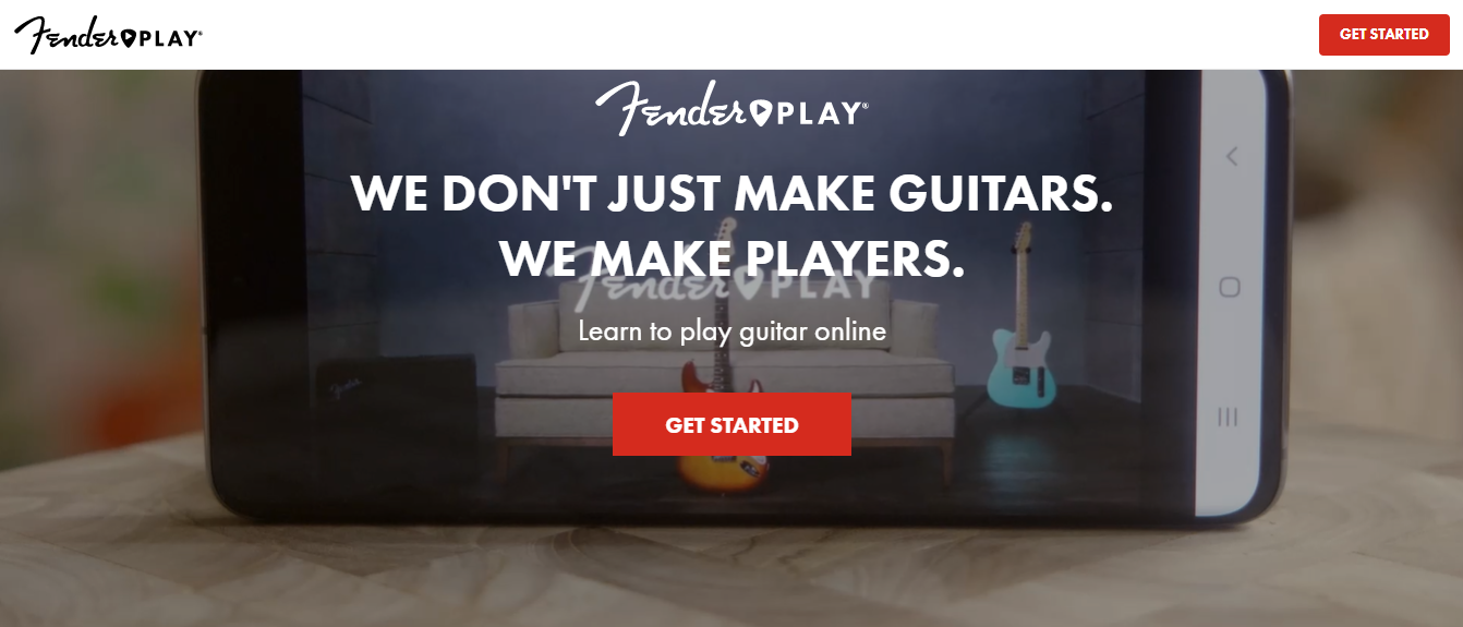 Website screenshot with a video