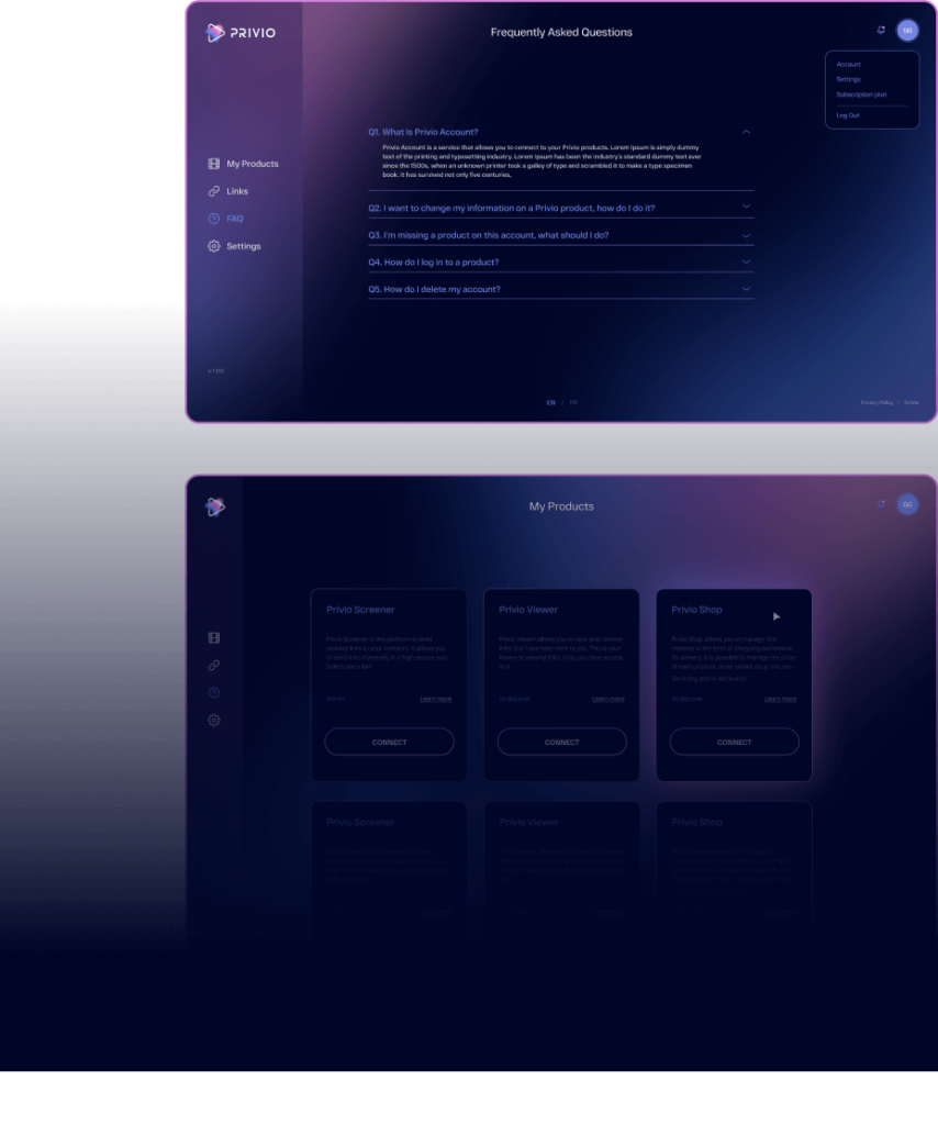 projects privio passionates