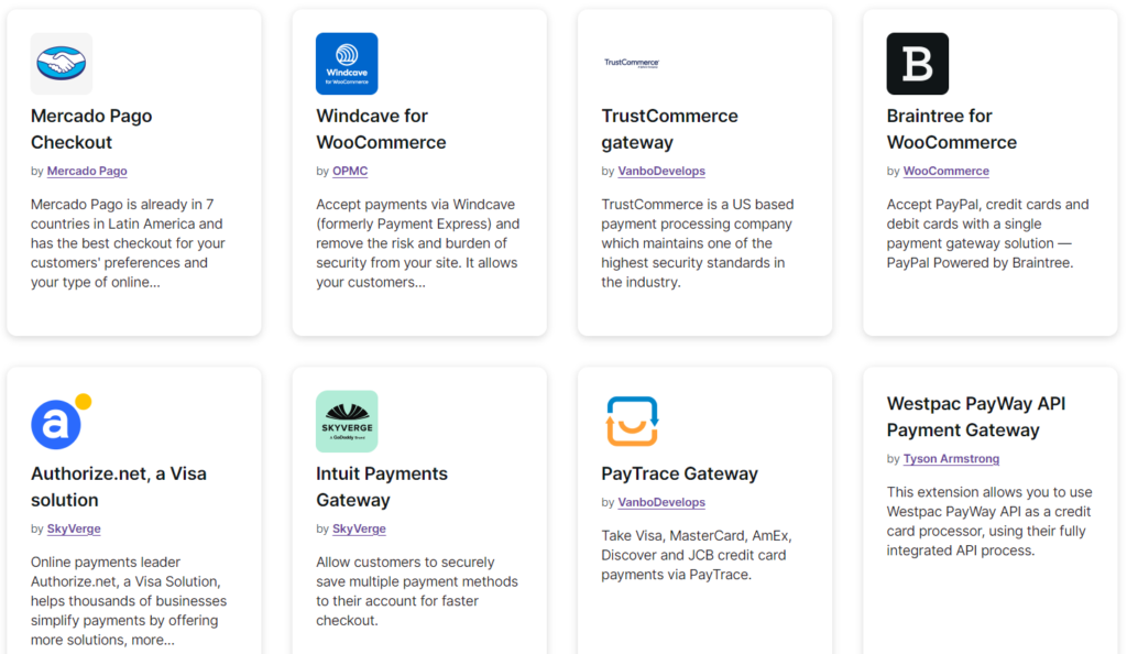 WooCommerce Payment Extensions