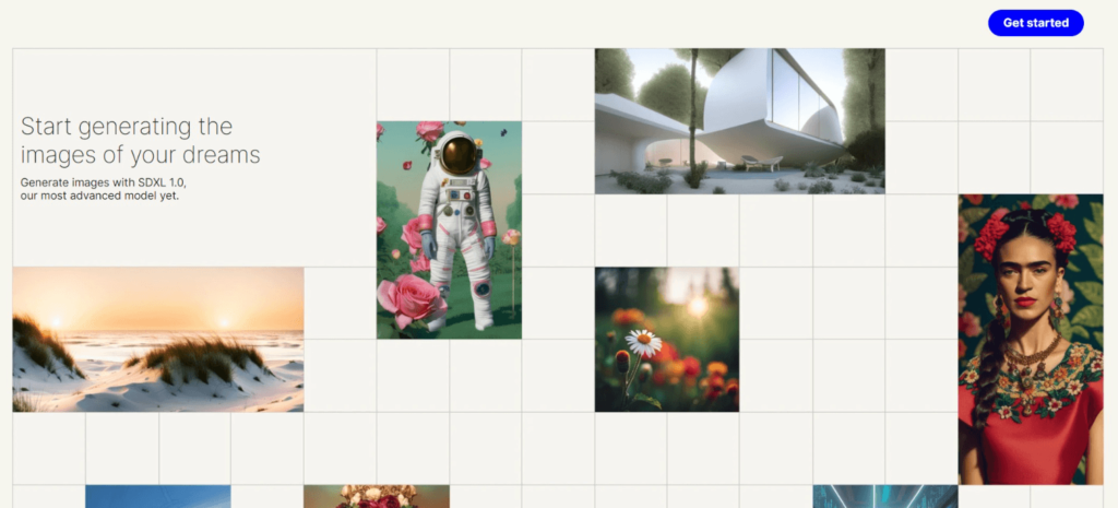 DreamStudio by Stability AI Website