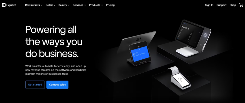 Square website