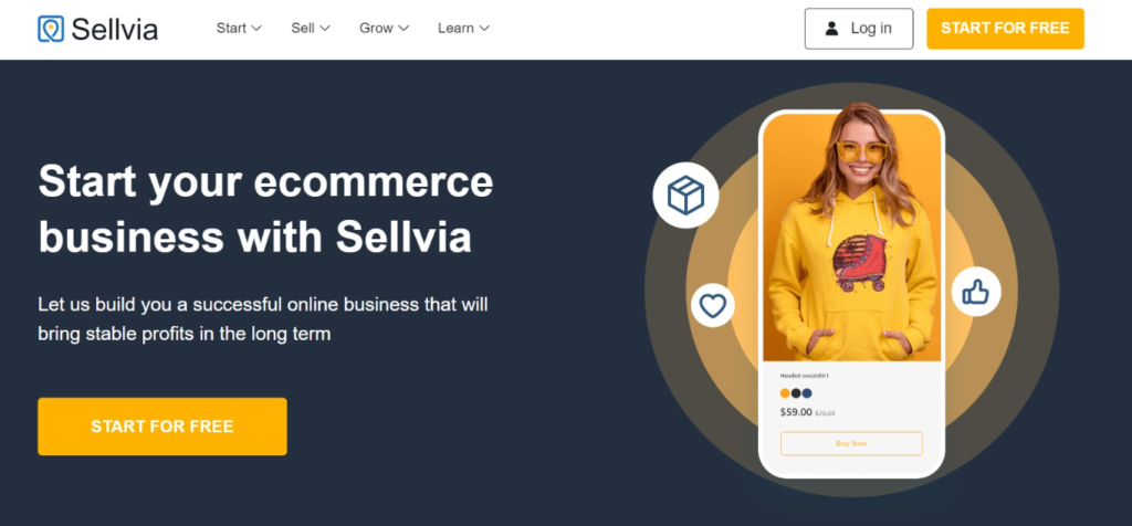 Sellvia website