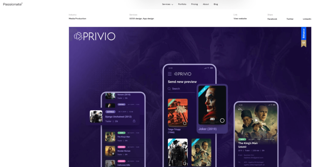 Passionate Design Agency website