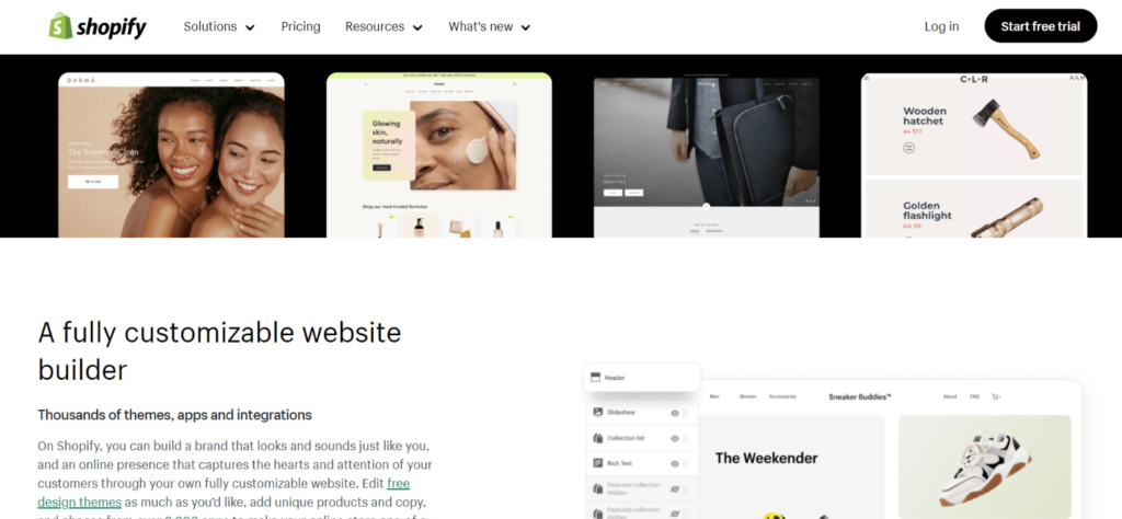 Shopify Website Builder