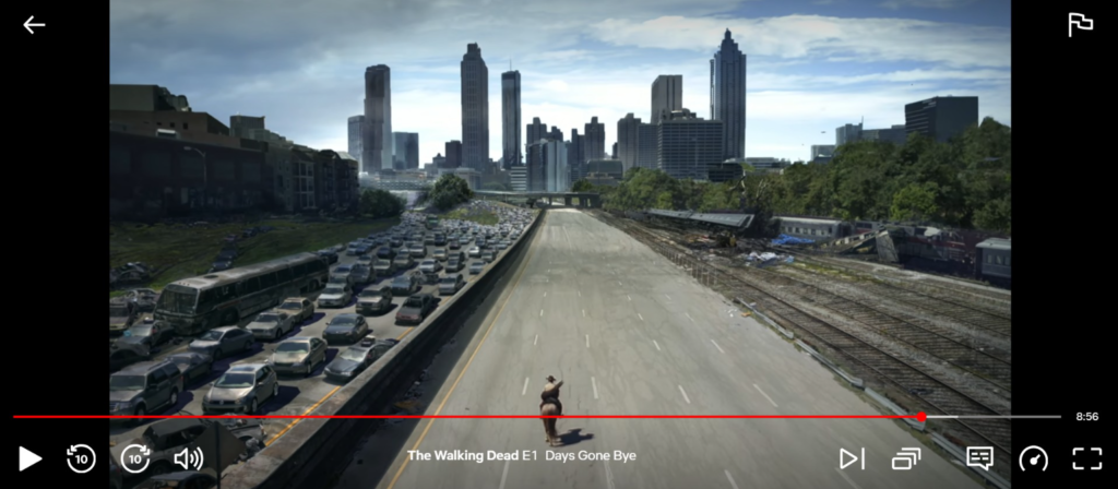 Netflix Showing The Walking Dead Season 1 Episode 1