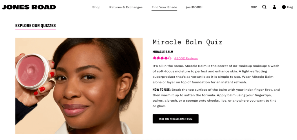 Jones Road Beauty Website