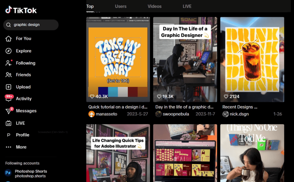 Tiktok's For You Page (FYP)