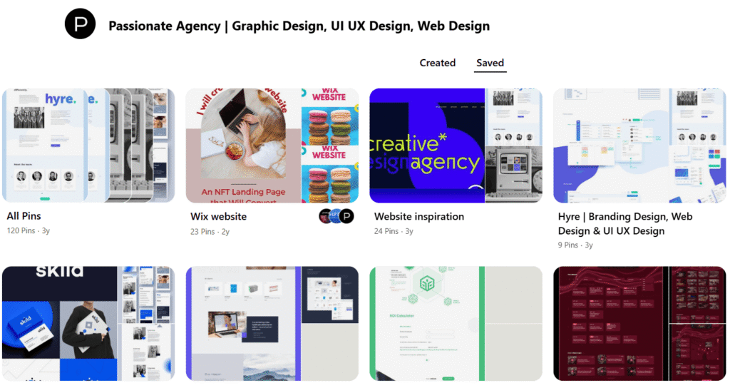 The Power of the Grid Layout - Passionate Agency Grid Payout in Pinterest