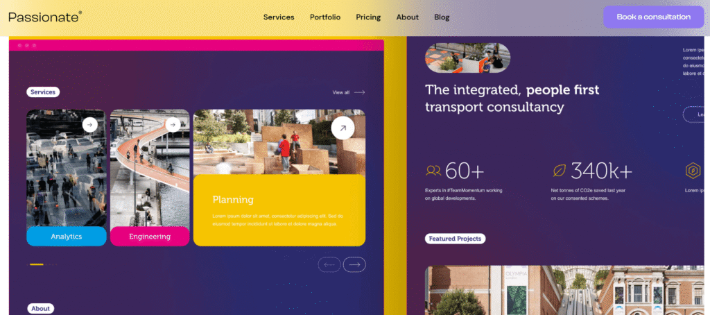 Sample work of Passionate Agency for Landing Pages