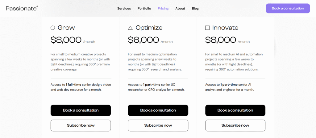 Passionate Agency Website - Rule 1: Prioritize Task Efficiency Over Visual Appeal
